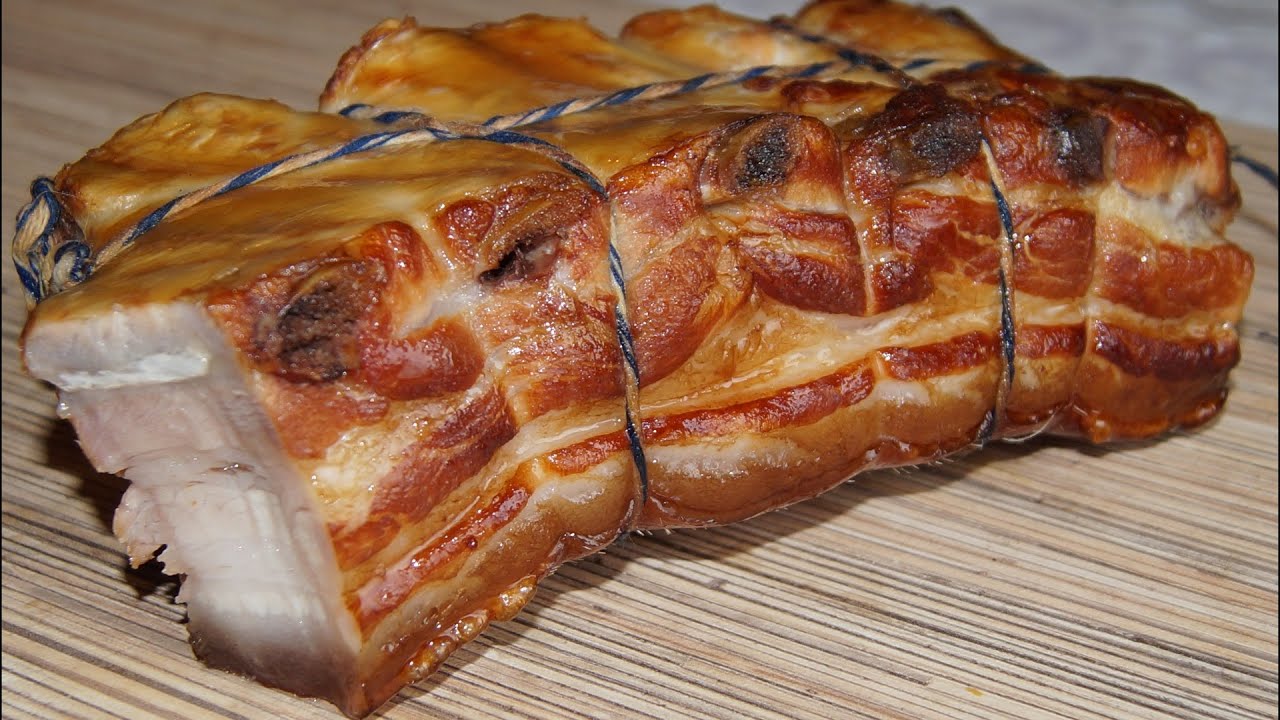 ГРУДИНКА ГОРЯЧЕГО КОПЧЕНИЯ!!! .КЛАССНЫЙ МАРИНАД ДЛЯ КОПЧЕНИЯ ГРУДИНКИ. смотреть онлайн