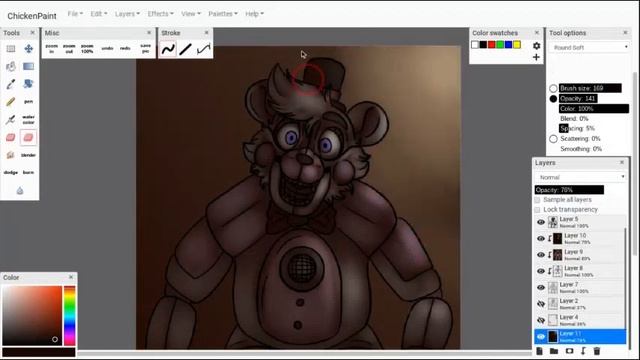 Monster Behind the Metal (FNaF {Into the Pit #3}|CS Oekaki | Speedpaint) смотреть онлайн