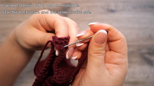 Следки по-турецки на двух спицах ? Two-spoke slippers смотреть онлайн