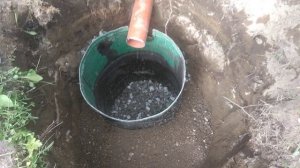 Слив в бочку своими руками