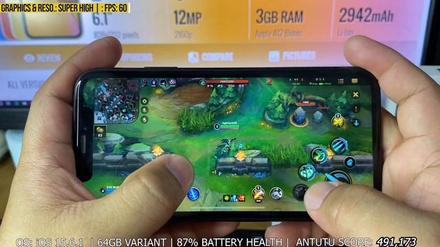 League Of Legends: Wild Rift Gameplay On IPhone XR In 2022? (MAX GRAPHICS) | [Handcam]