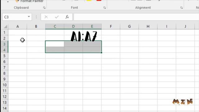 Excel 2016: Select a cell range смотреть онлайн