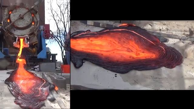 Учёные устроили металлическое извержение вулкана, потому что никогда не наблюдали его в природе. смотреть онлайн