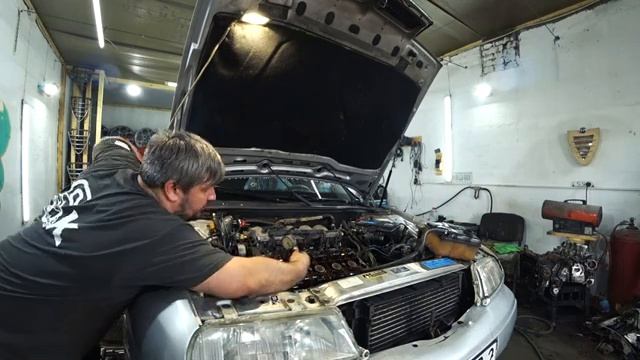 Установка ГРМ без кондукторов Lancia Kappa 2.0. Belt Installation Lancia Kappa 2.0