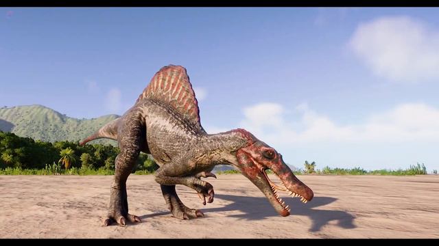TYRANNOSAURUS Vs SPINOSAURUS Vs CARNOTAURUS 💢 Dinosaurs Fight Club 🦖 Jurassic World Evolution 2
