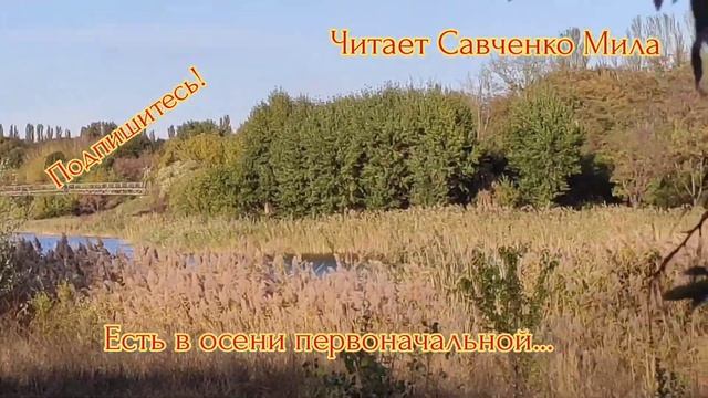 Фёдор Тютчев-Есть В Осени Первоначальной...читает Савченко Мила смотреть онлайн