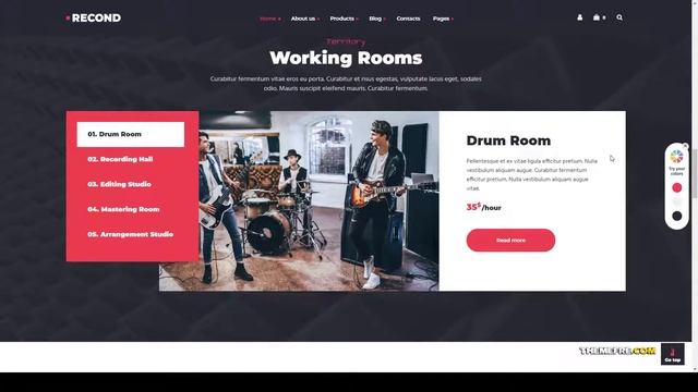 Midori - Recording Studio and Music Band WordPress Theme recording studio dj смотреть онлайн