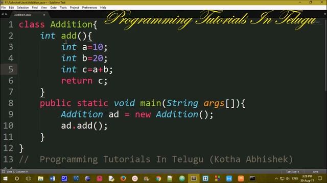 Methods in Java in Telugu part-2 || Kotha Abhishek смотреть онлайн