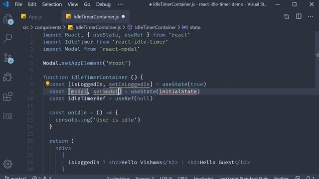 Practical React - 7 - Idle Timer смотреть онлайн