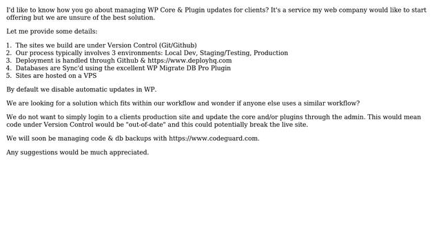 Wordpress: Managing WP Core & Plugin Updates for Clients смотреть онлайн