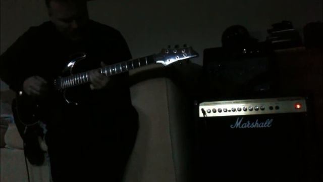Slow Improvisational Blues with Schecter Blackjack and Marshall Valvestate AVT 50 смотреть онлайн