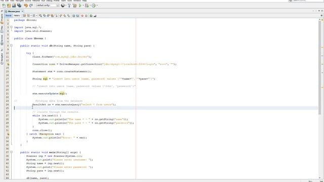 Java MYSQL Database connection (part 2) смотреть онлайн
