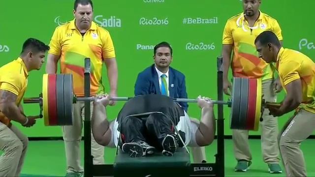 Рахман Сиаманд 305 kg. Paralimpic games 2016. Rio. World record смотреть онлайн