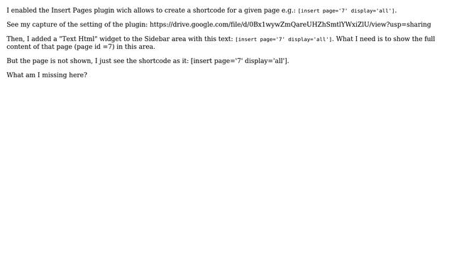 Wordpress: Insert shortcode in widget area смотреть онлайн