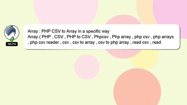 Array : PHP CSV to Array in a specific way смотреть онлайн