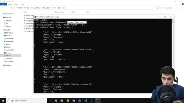 7 Delete data in MongoDB CRUD series смотреть онлайн