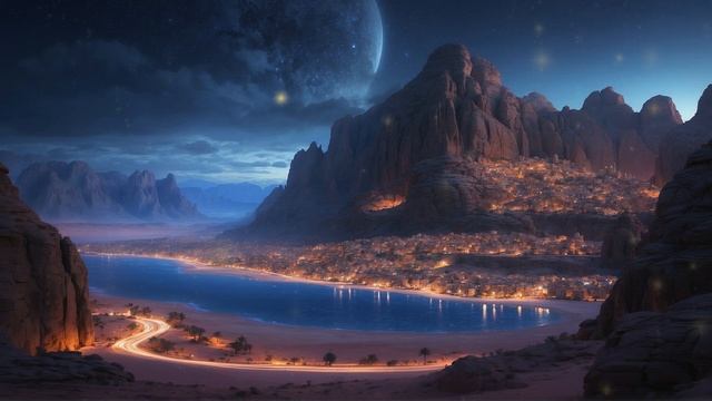 Побег в пустынный город _ Мифическая арабская атмосфера _ Ближневосточная фоновая музыка смотреть онлайн