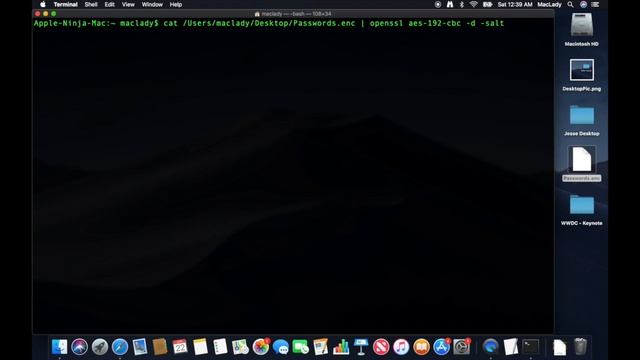 Use OpenSSL to Encrypt Files on  macOS смотреть онлайн