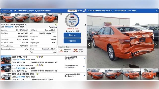 2019 VOLKSWAGEN JETTA S - Copart, IAAI, Manheim, Adesa смотреть онлайн