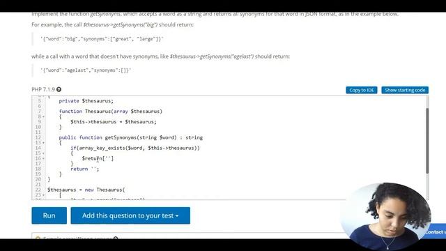 Teste de recrutamento - PHP - thesaurus (json) смотреть онлайн