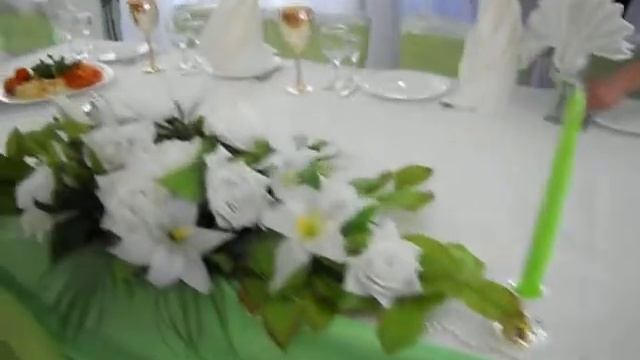 Оформление свадьбы в зеленом цвете смотреть онлайн