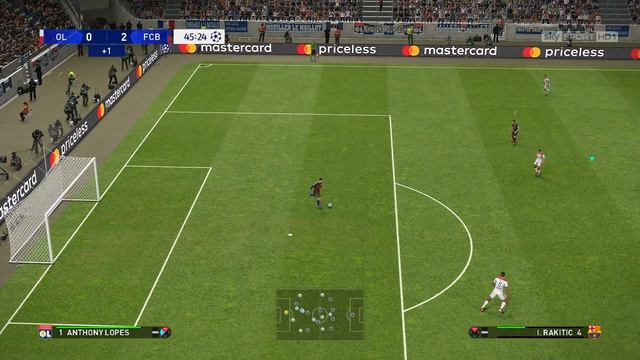 PES 2019 | Lyon vs Barcelona | UEFA Champions League | Gameplay PC смотреть онлайн