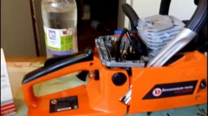 Ремонт бензопилы "Калибр".