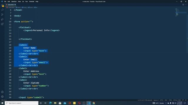 #13 HTML Input Types in Hindi by code with inam | Introduction to Web Development using PHP смотреть онлайн