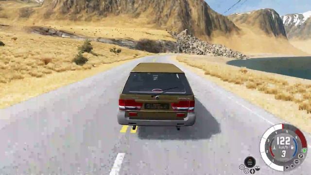 BeamNG.drive - SsangYong Musso 1993 - Car Show Test Drive Crash . 4K 60fps. смотреть онлайн