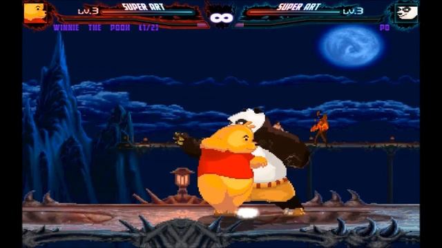 Mugen : Winnie The Pooh (Disney) Vs Po (Kung Fu Panda) (Request)
