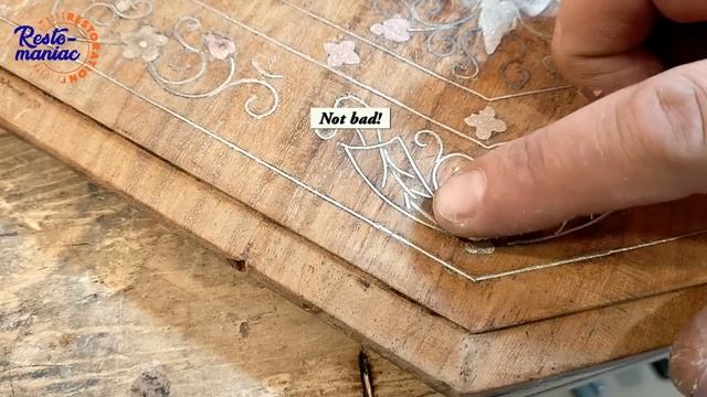 BEAUTIFUL Restoration of Brass Inlay Octagon Table смотреть онлайн