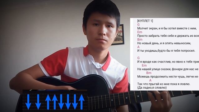 TemA - мокрые кроссы разбор на гитаре, аккорды, бой смотреть онлайн