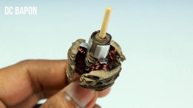 How To Make A DC Motor At Home Easily - Cardboard DC Motor
