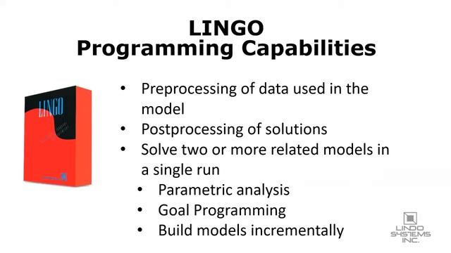 LINDO Product Tutorial INFORMS 2020 Virtual смотреть онлайн