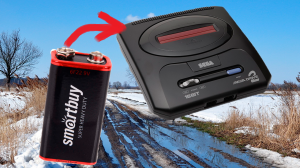 Весеннее обострение! Запускаю приставку SEGA от кроны 9V