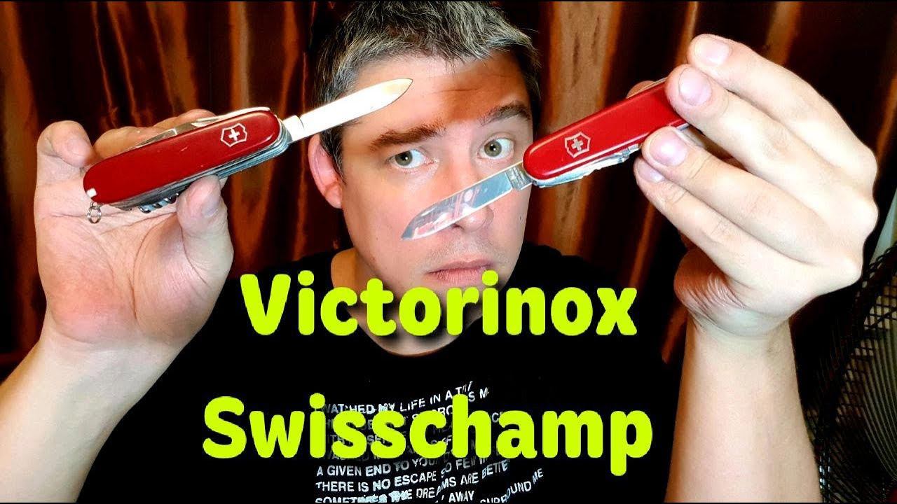 Victorinox Swisschamp нож - Сравнение оригинала и подделки // Original Vs Fake