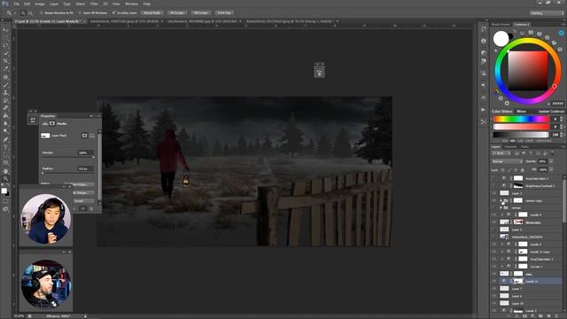How to Create a MYSTERY Night Scene in Photoshop смотреть онлайн