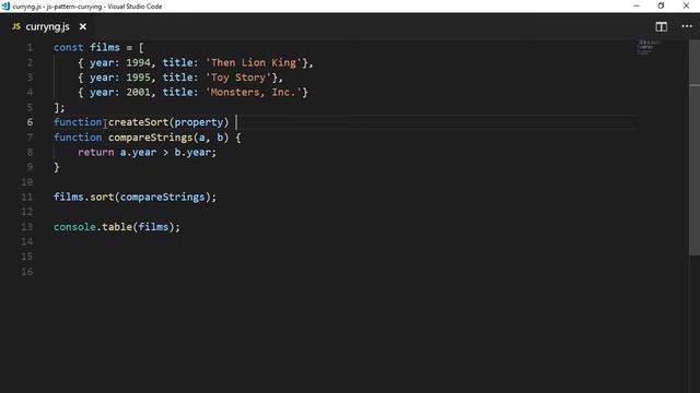 JS - Каррирование. Функциональное программирование смотреть онлайн