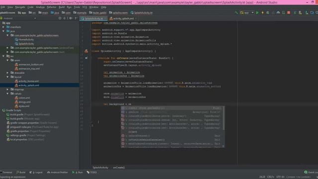 Android Studio Kotlin -Tutorial Splash Screem animacion смотреть онлайн