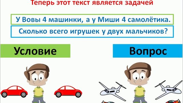 Урок. Задачи. Математика 1 класс. #учусьсам смотреть онлайн