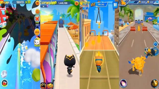 Talking tom jetski 3 VS Talking Tom Hero Dash VS Super Wings : Jett Run Tom Gold Run SUPER GINGER смотреть онлайн