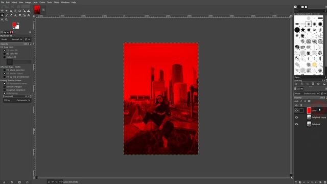Create a Monochrome Effect in Gimp смотреть онлайн