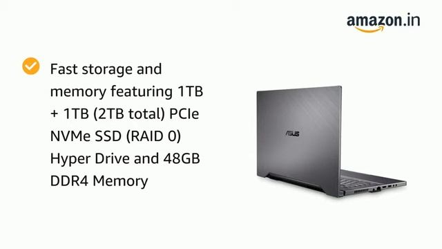 ASUS ProArt StudioBook Pro 15 Mobile Workstation Laptop, 15.6” UHD NanoEdge Bezel, Intel Core i7-97 смотреть онлайн