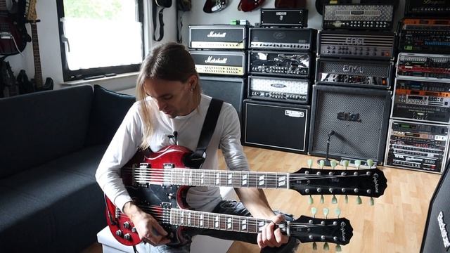 Epiphone SG G-1275 Double Neck W/ AxeFx III (review)