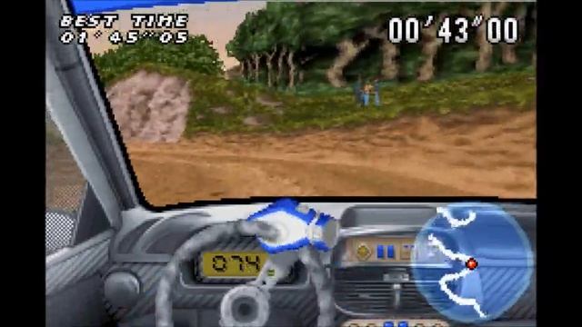 V-Rally 3 (GBA) - Cockpit view gameplay смотреть онлайн