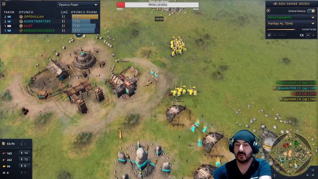 AOE4 2v2 TURNUVASI 3.Maç (Ahmetnbr-Oppdullah) X (Kurt-Luffy) | Age of Empires 4 | TÜRKÇE | 2021 смотреть онлайн