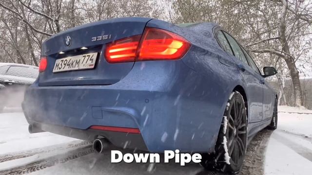 BMW F30 335 XI N55 Exhaust Stock and DownPipe смотреть онлайн
