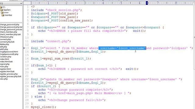 PHP ตอนที่ 71 change password process смотреть онлайн