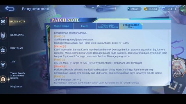 AURORA REVAMP FREEZENYA LAMA BANGET, BUFF DAN NERF HERO DI PATCH TERBARU MOBILE LEGENDS HERO OP MLB смотреть онлайн