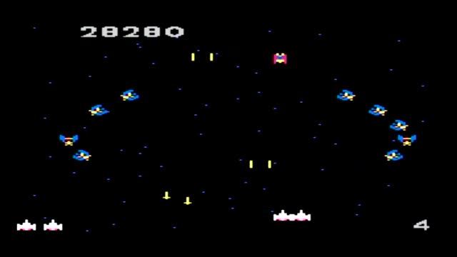 Galaga Arcade Game Atari смотреть онлайн